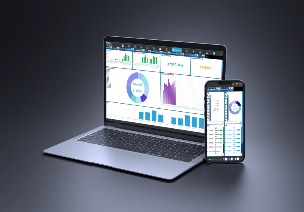 Tableaux de bord de gestion de flotte - Suivi en temps réel et analyse de données pour optimiser la performance de votre flotte de véhicules avec KeepTRACE